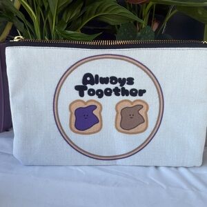 Always Together Pouch with Cute Toast Design